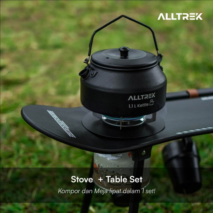 ALLTREK Camping โต๊ะสเก็ตบอร์ด HAWKEYE โต๊ะพับแบบพกพากลางแจ้ง