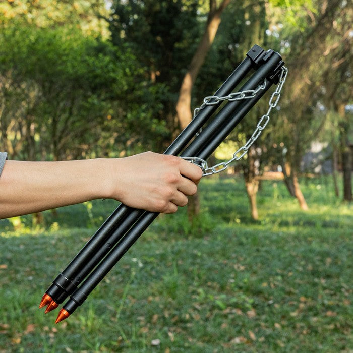 ALLTREK Cooking Tripod Bold Adjustable Hanging Pot Camping Bornfire