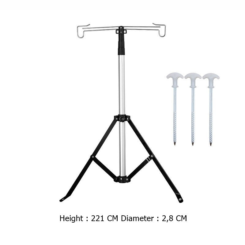 ALLTREK โคมไฟตั้งโต๊ะขาตั้งกล้อง ATLS-3 Camping เสาไฟกลางแจ้ง