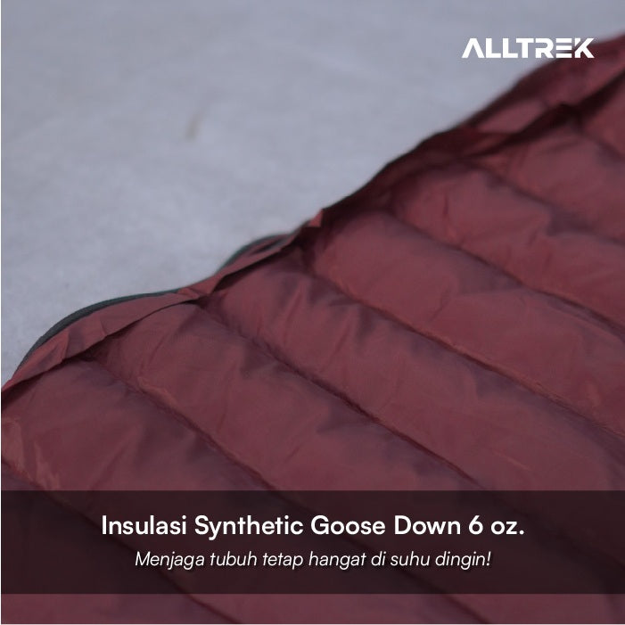 ALLTREK Sleeping Bag SHERVA Synthetic Goose Down Kantong Tidur Camping Hiking