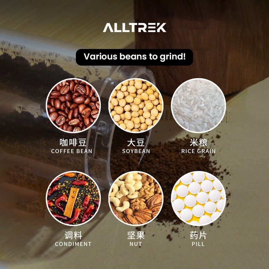 ALLTREK Coffee Grinder Manual VINETTA Penggiling Kopi Serbaguna