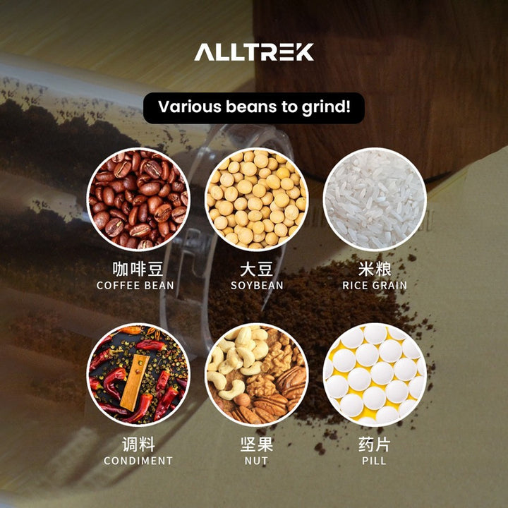 ALLTREK Coffee Grinder Manual VINETTA Penggiling Kopi Serbaguna
