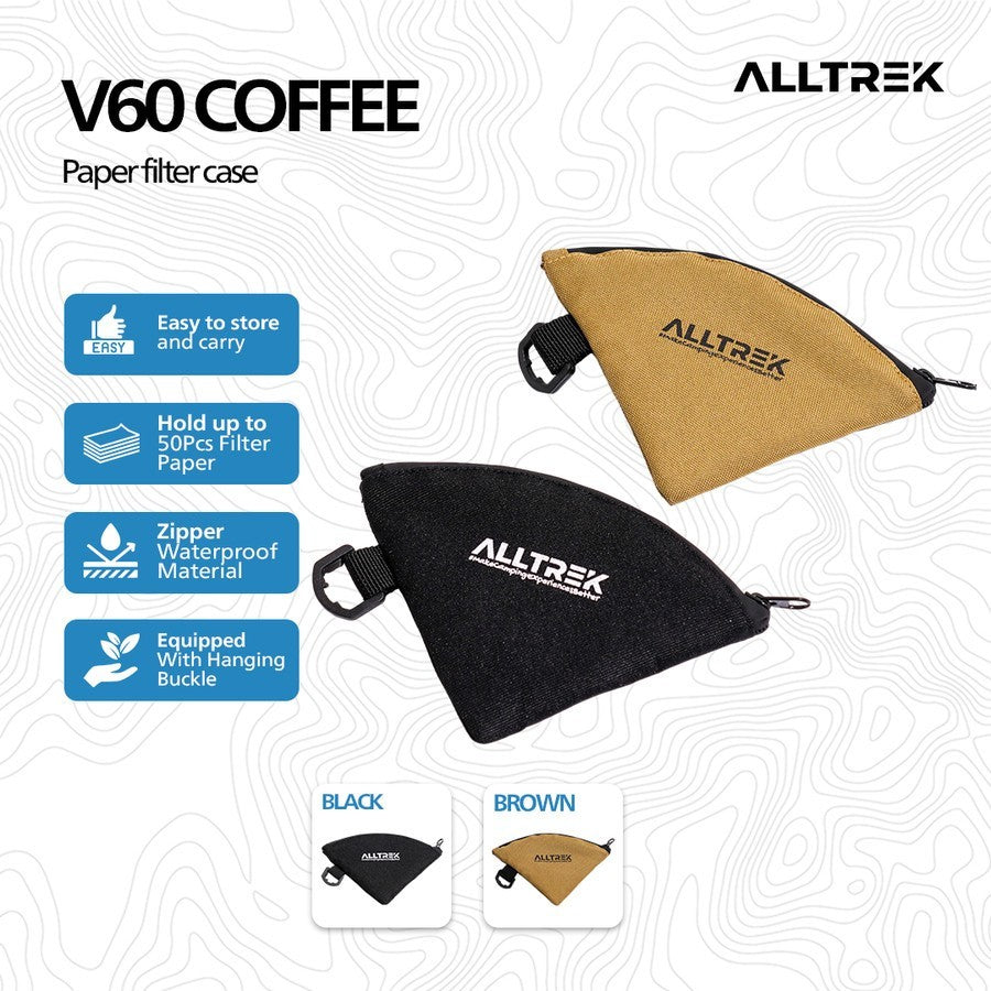ALLTREK Storage Paper Filter Kopi V60 Coffe Storagee