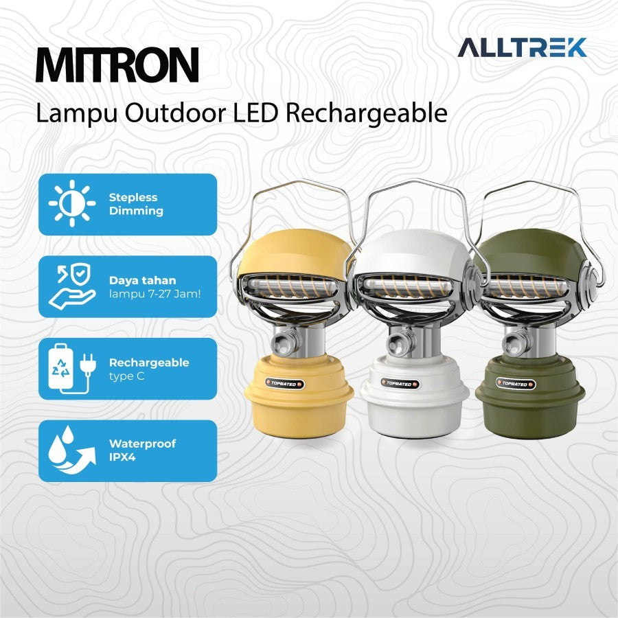 ALLTREK MITRON Atmosphere Lamp โคมไฟตั้งแคมป์แบบพกพาแบบชาร์จไฟได้