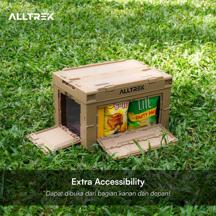 ALLTREK Storage Box 50L Folding Box Camping Outdoor Box Penyimpanan Lipat Serbaguna