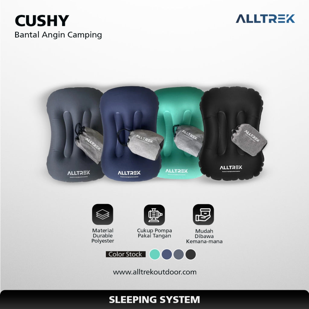 ALLTREK Bantal Lipat Camping CUSHY Travel Inflatable Air Pillow Portable