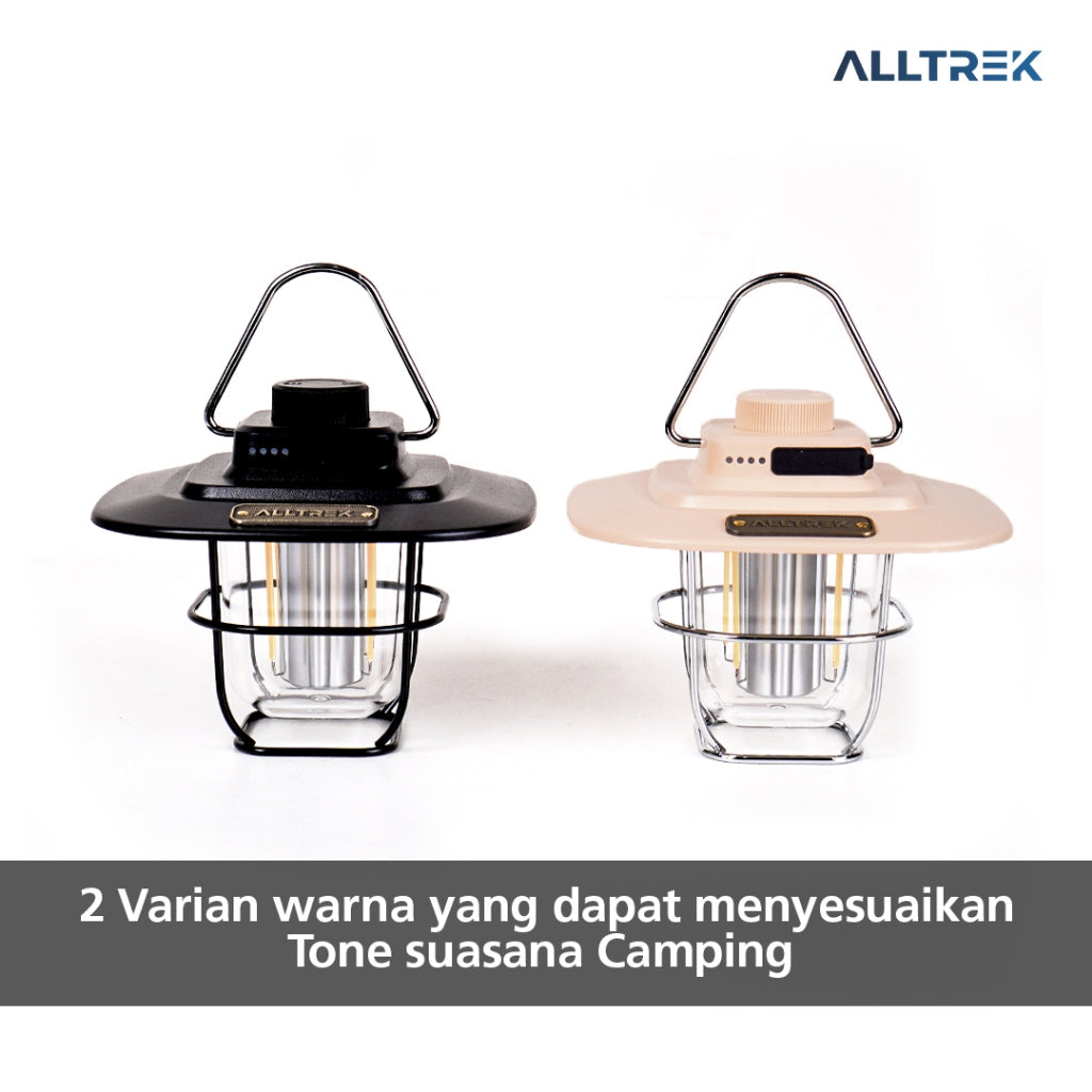 ALLTREK Hanging Lamp Vintage Camping HERITAGE Lampu Gantung LED Rechargeable