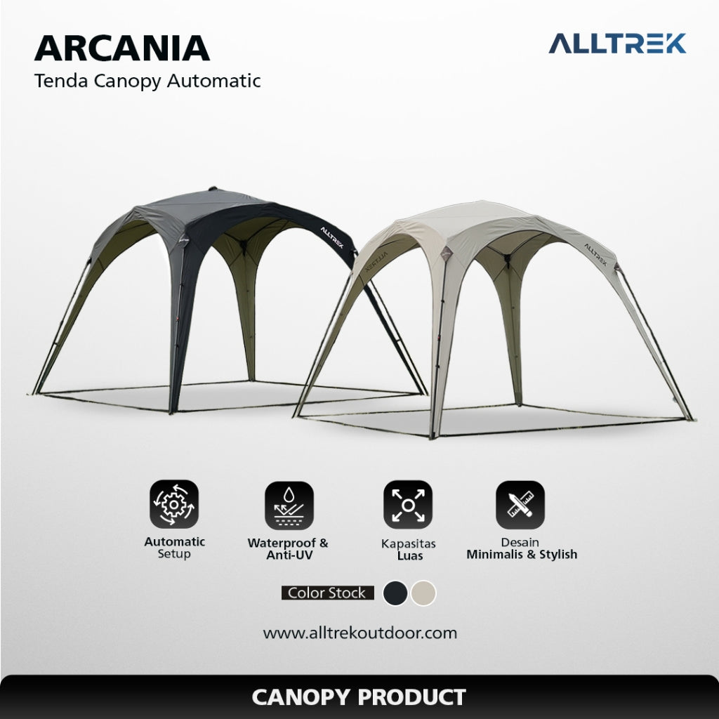 ALLTREK Tenda Canopy  ARCANIA Pop Up  Octagonal  Shelter Tent Waterproof
