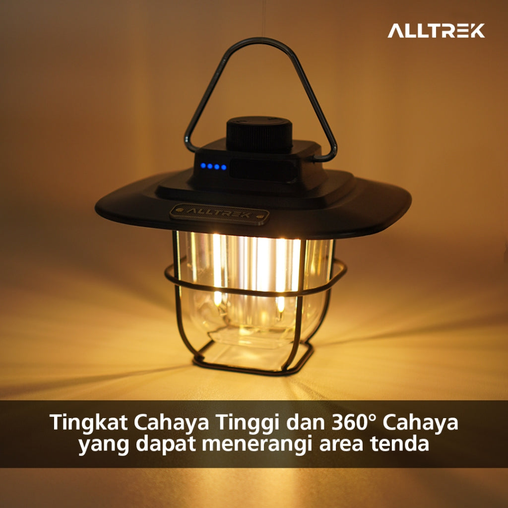 ALLTREK Hanging Lamp Vintage Camping HERITAGE Lampu Gantung LED Rechargeable