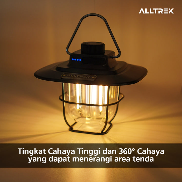 ALLTREK Hanging Lamp Vintage Camping HERITAGE Lampu Gantung LED Rechargeable