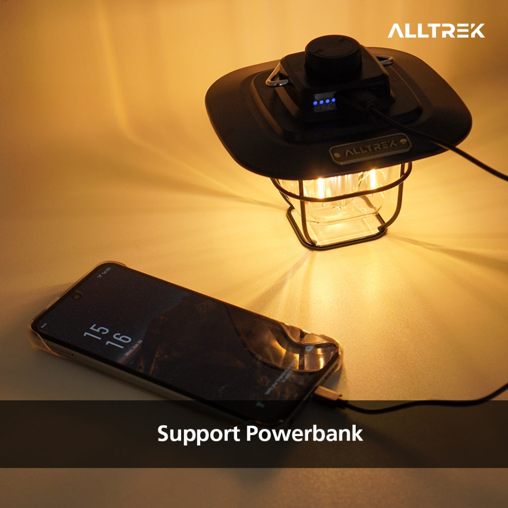 ALLTREK Hanging Lamp Vintage Camping HERITAGE Lampu Gantung LED Rechargeable