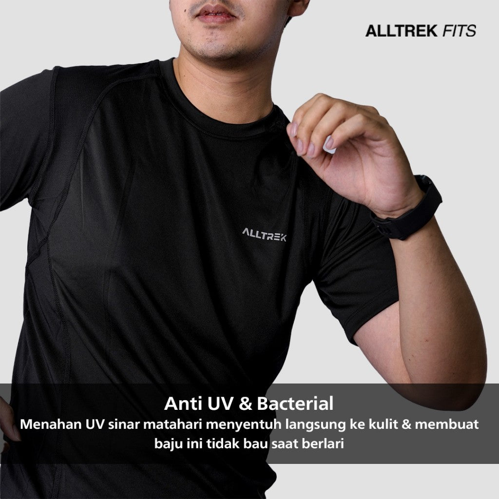 ALLTREK Baselayer Pendek Sport ZEON Kaos Dryfit Outdoor Running