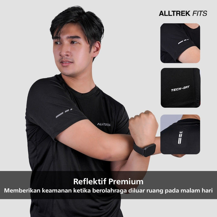 ALLTREK Baselayer Pendek Sport ZEON Kaos Dryfit Outdoor Running