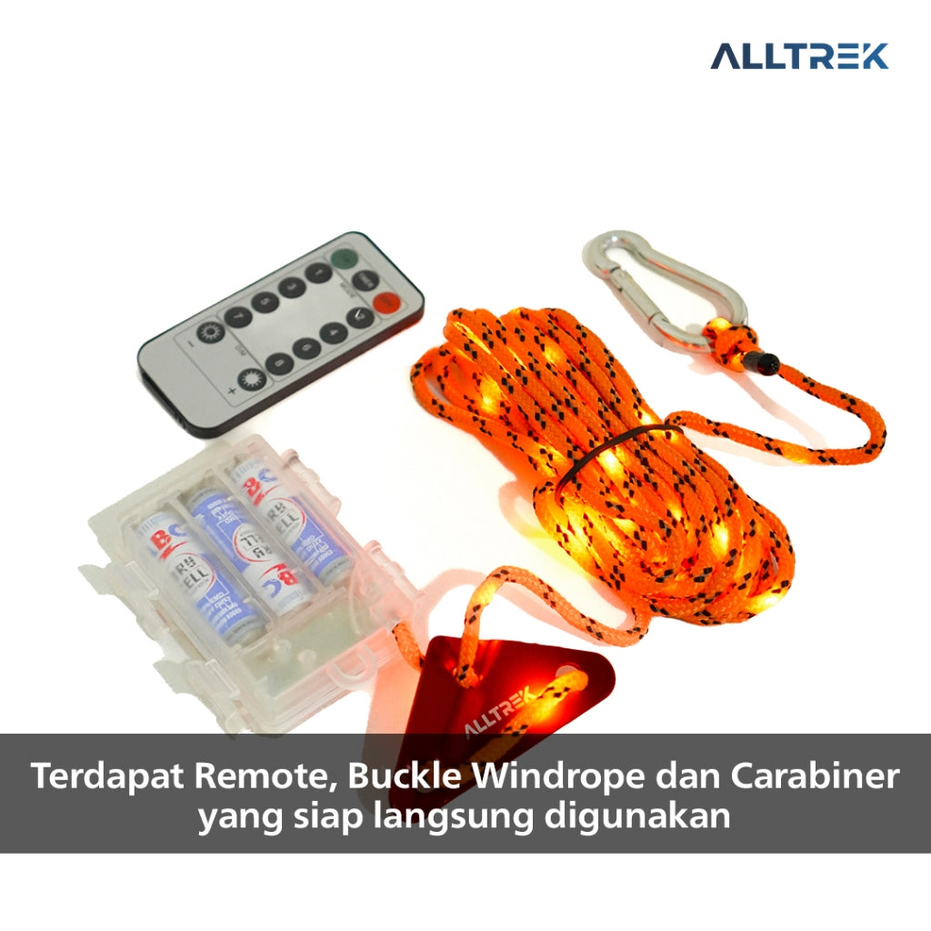 ALLTREK Wind rope Light Tali Lampu Neon Glamping 5M