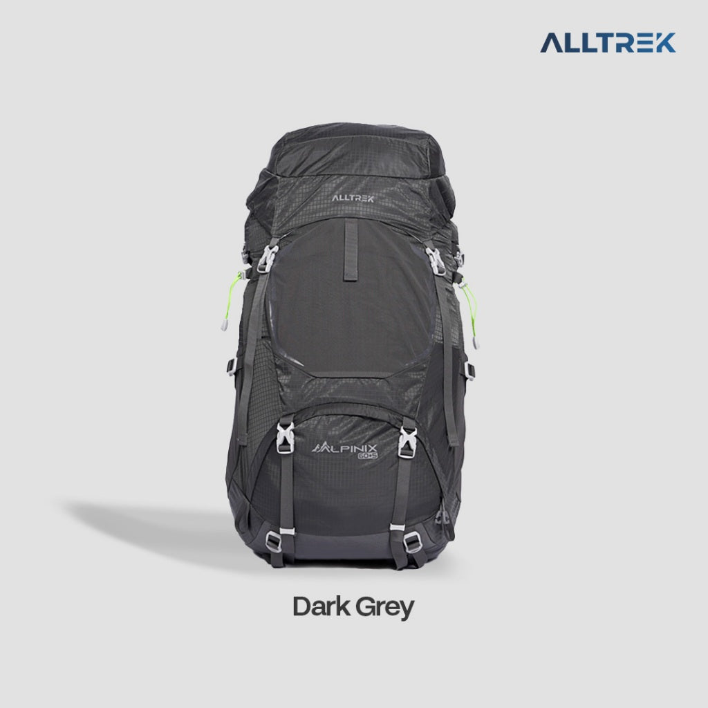 ALLTREK Tas Gunung ALPINIX 60+5L Hiking Carrier Ransel Anti Gravity
