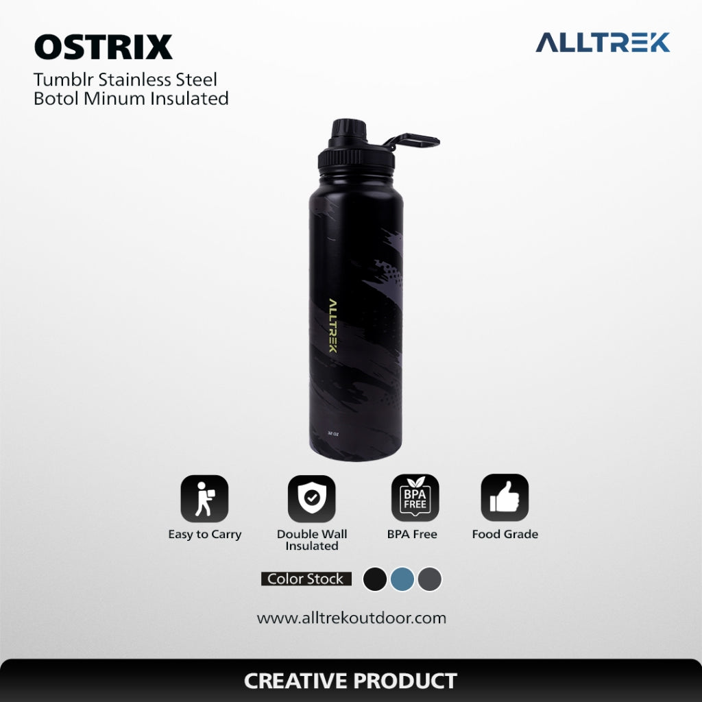 ALLTREK Water Bottle OSTRIX 1000ML Botol Minum Insulated Tumbler Stainless Steel
