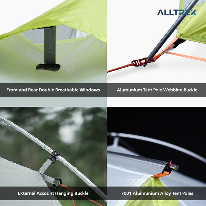 ALLTREK Tenda Gunung Ultralight SKYVER Tenda Hiking 2 Person