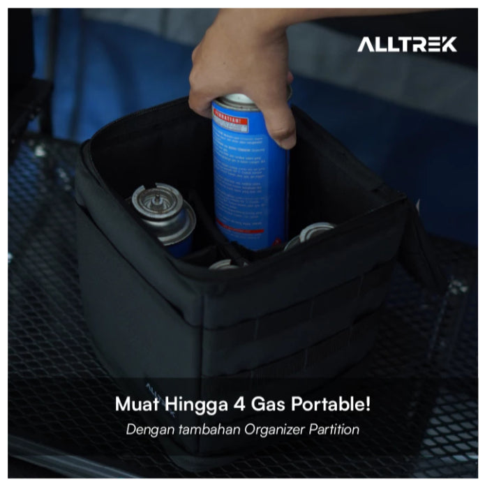 ALLTREK Tas Penyimpanan Gas Portable Storage Bag Camping Multifungsi