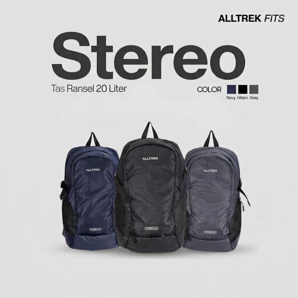 ALLTREK Tas Ransel STEREO Daily Backpack Tas Punggung Kerja Kuliah