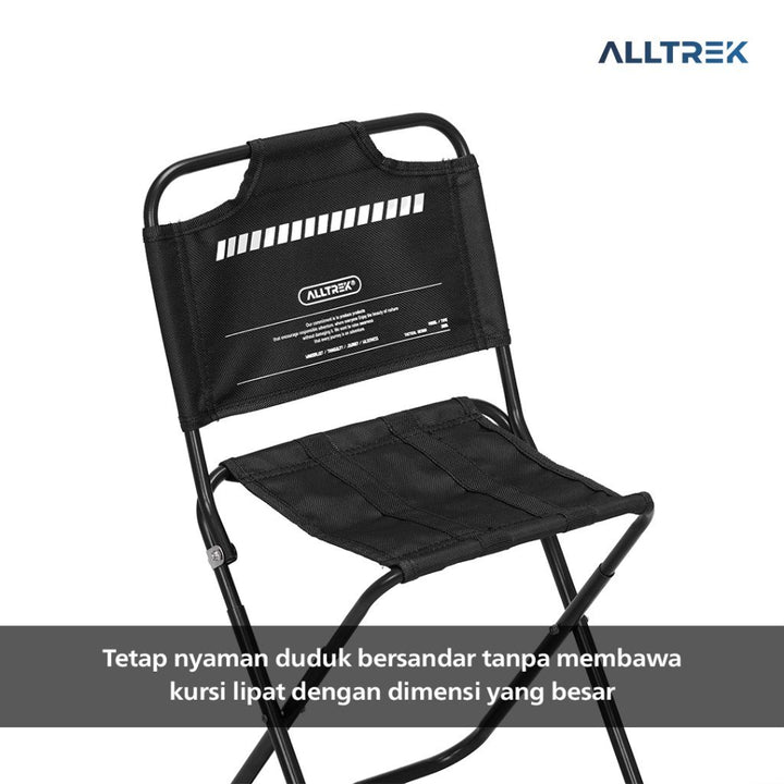 ALLTREK Mini Folding Chair With Backrest Kursi Lipat Mini Dengan Sandaran Punggung