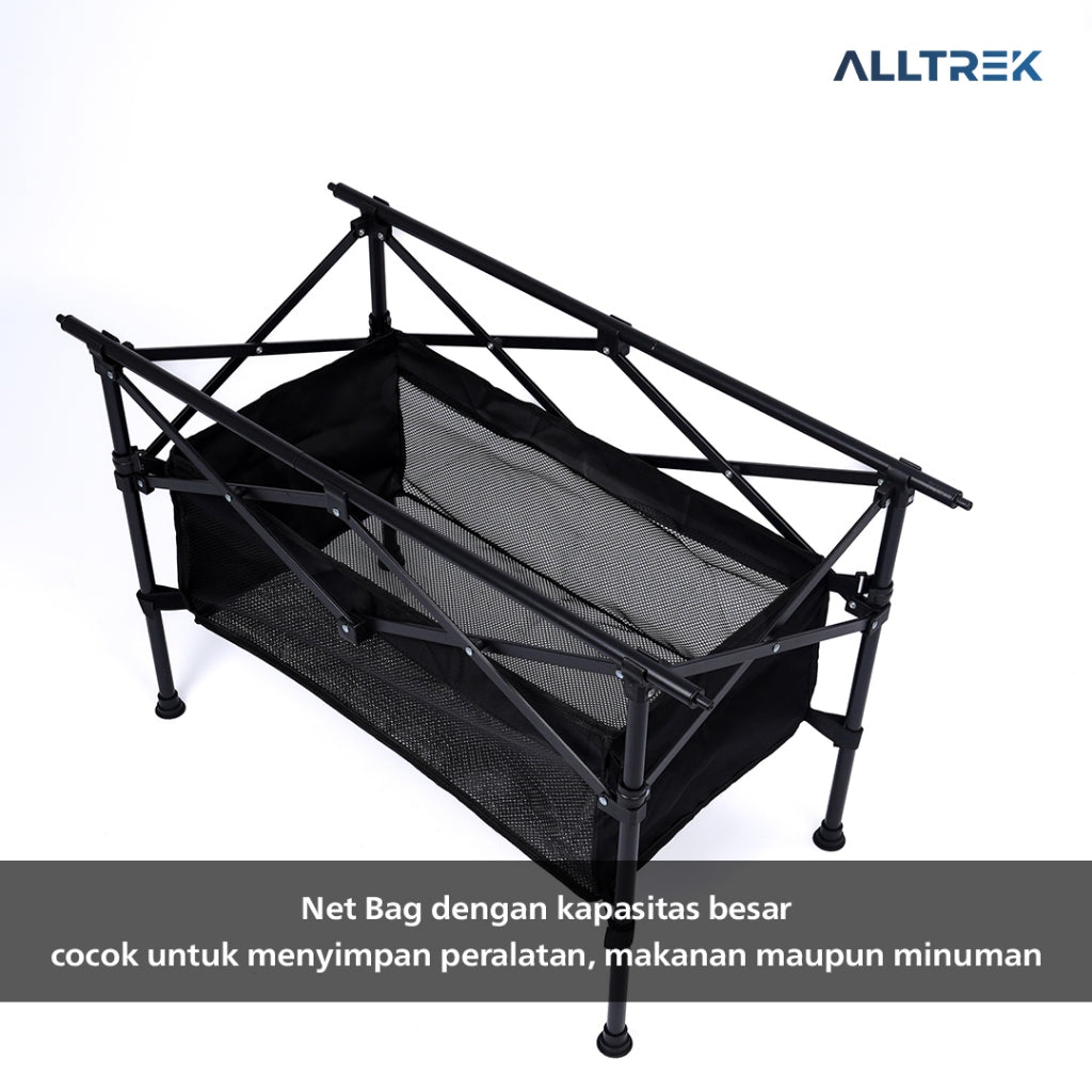 ALLTREK Meja Camping Outdoor Folding Table Durable Multifunction
