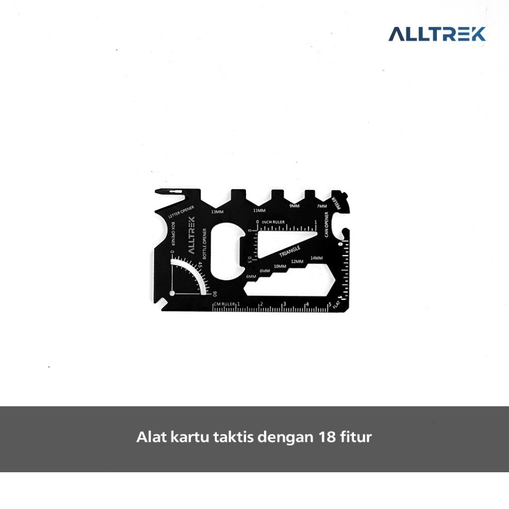 ALLTREK Outdoor Portable 18-in -1 Card Knife Field Survival Equipment Multi-purpose Tool Portable