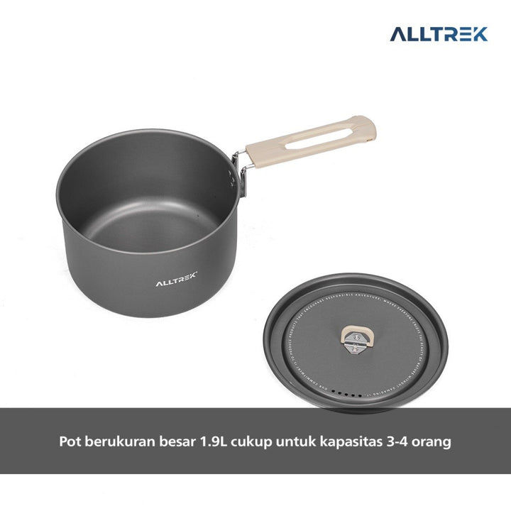 ALLTREK Cooking Set Camping 7in1 Set Alat Masak Outdoor Hiking