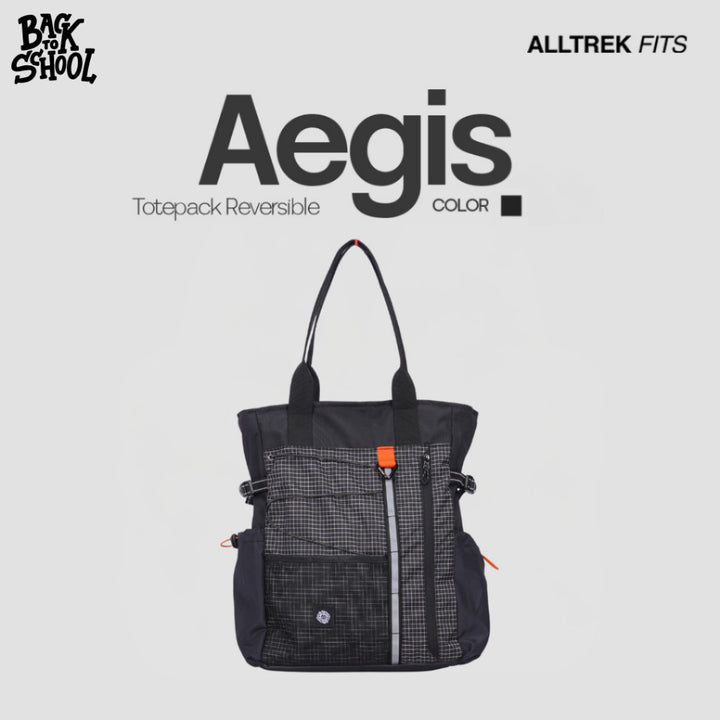 ALLTREK AEGIS Tas Ransel Laptop Totepack Backpack Totebag Tas Jinjing Pria Wanita Black