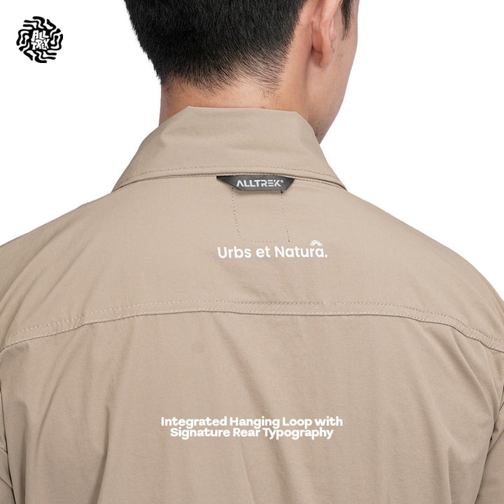 ALLTREK Kemeja Lengan Pendek VEXA Shortsleeve Half Zipper Kemeja Pria Urban Stretch DWR Casual