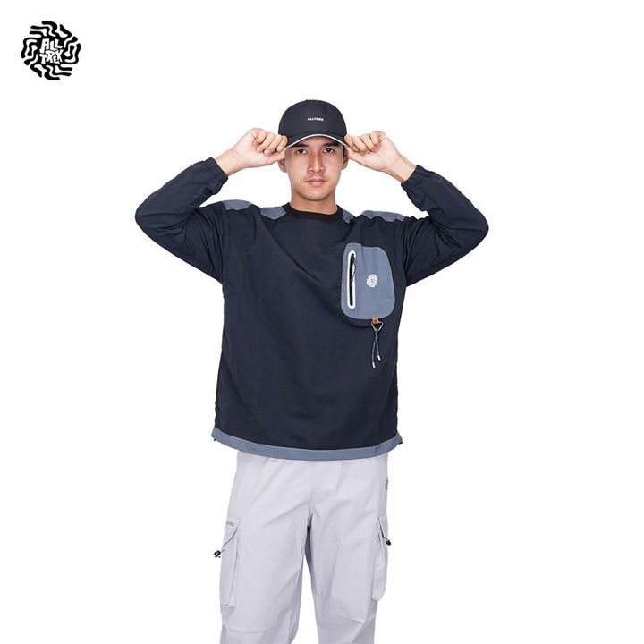 ALLTREK Windbreaker Crewneck CRINKO Wrinkle