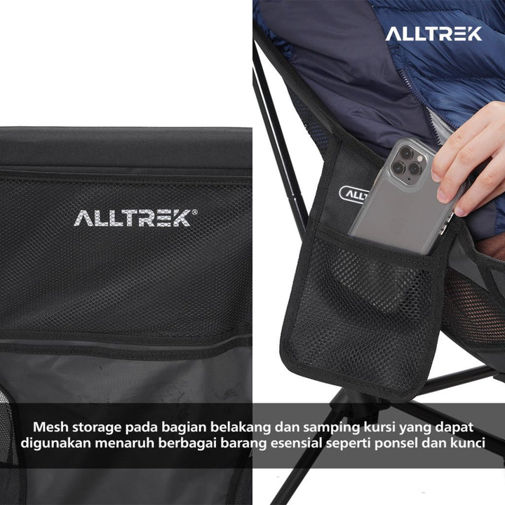 ALLTREK Foldable High Back Rest Moon Chair GRANAR Kursi Camping lipat