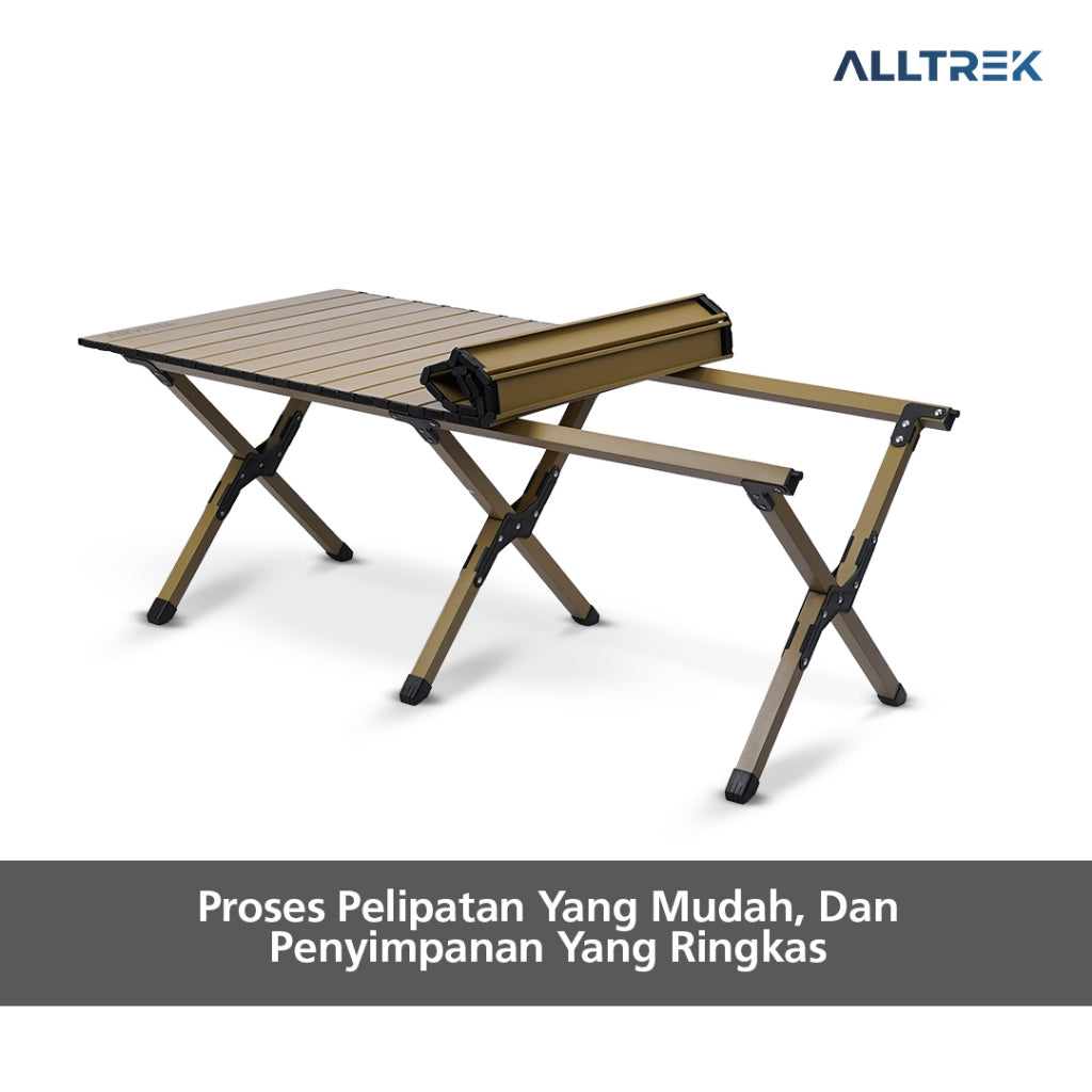 ALLTREK Meja Lipat Camping ARVENA Folding Camping Table Picnic Outdoor