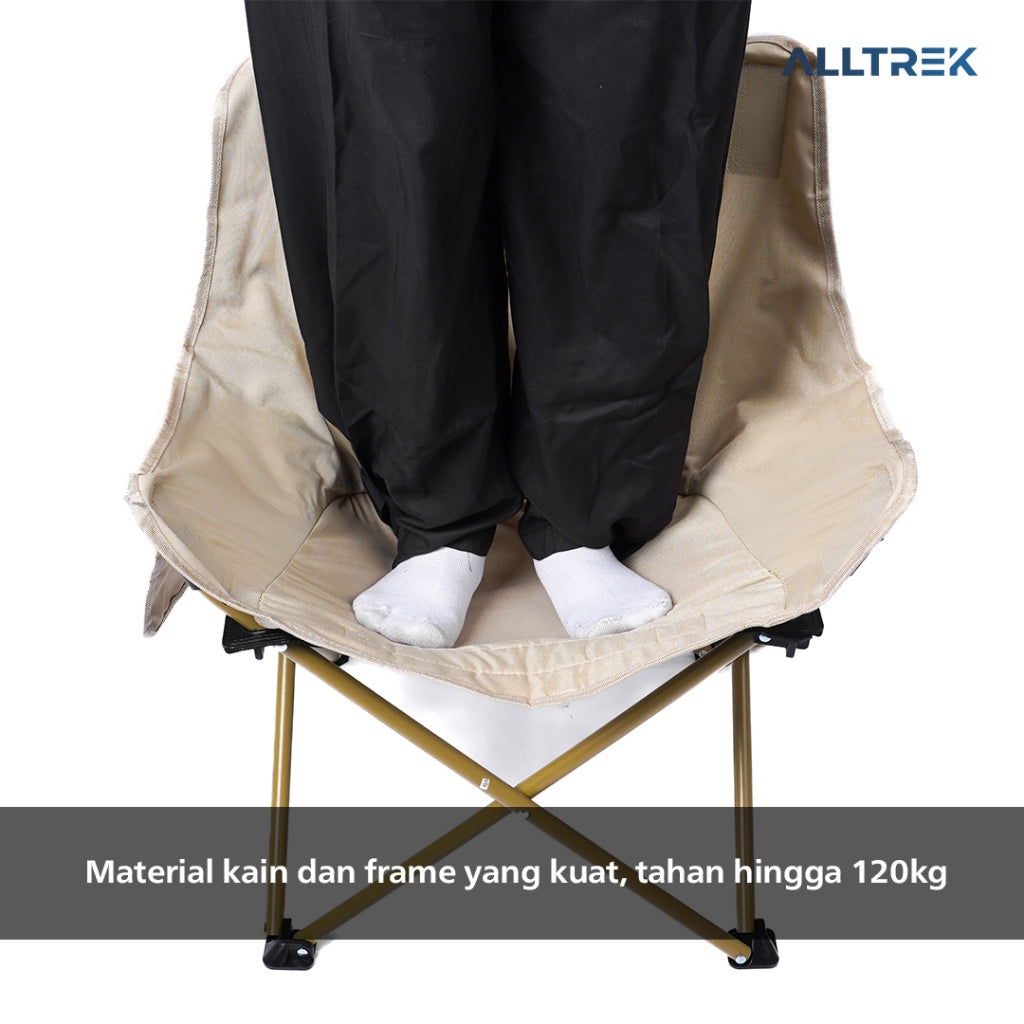 ALLTREK Kursi Lipat Alpine Camping Folding Chair High Back Rest