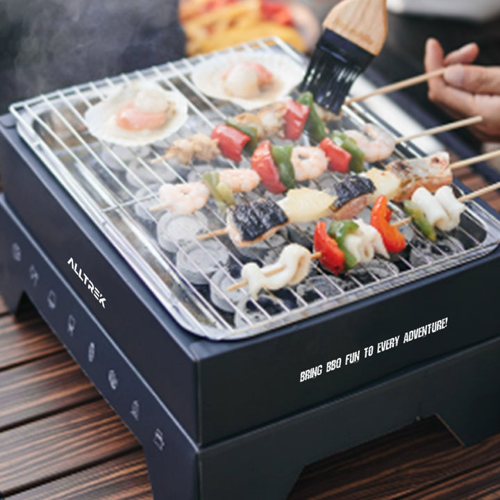 ALLTREK Alat Panggang Lipat Portable BBQ Portable BBQ Grill