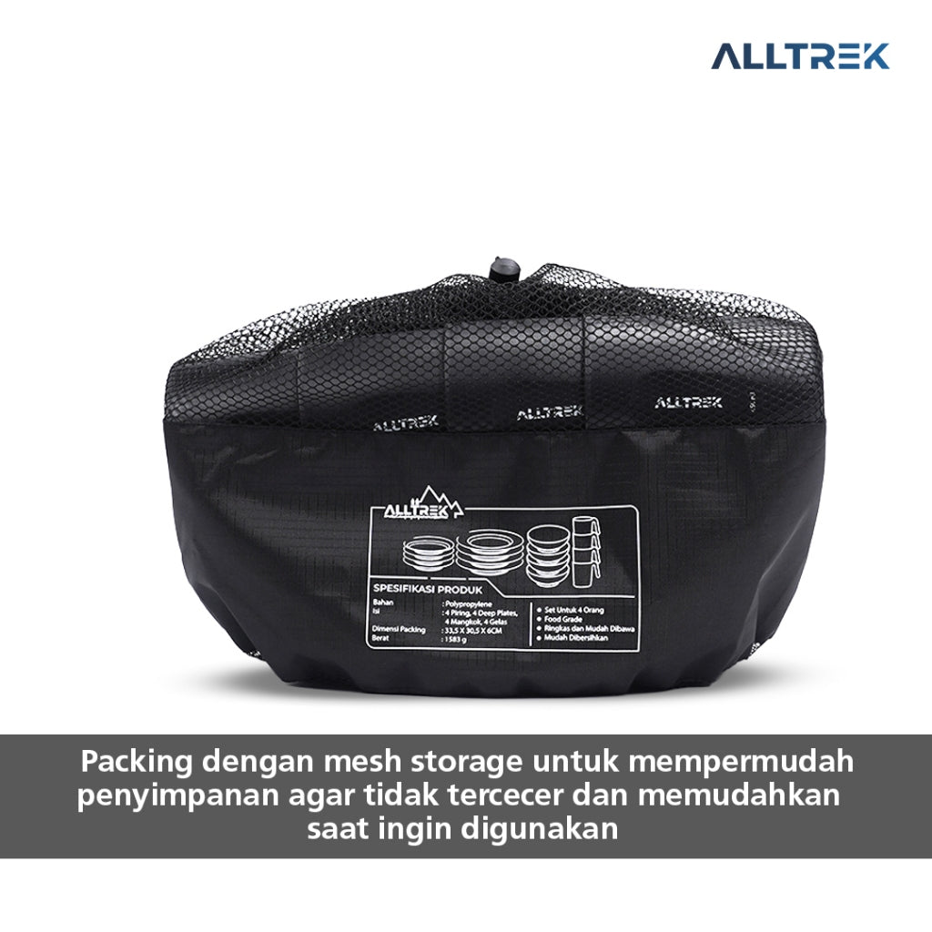 ALLTREK Tableware Family Pack 17 In 1 Alat Makan Camping