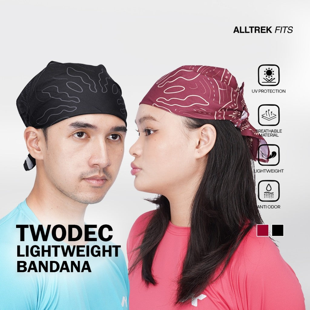 ALLTREK Bandana Multifungsi TWODEC Running Lightweight Bandana Scarf