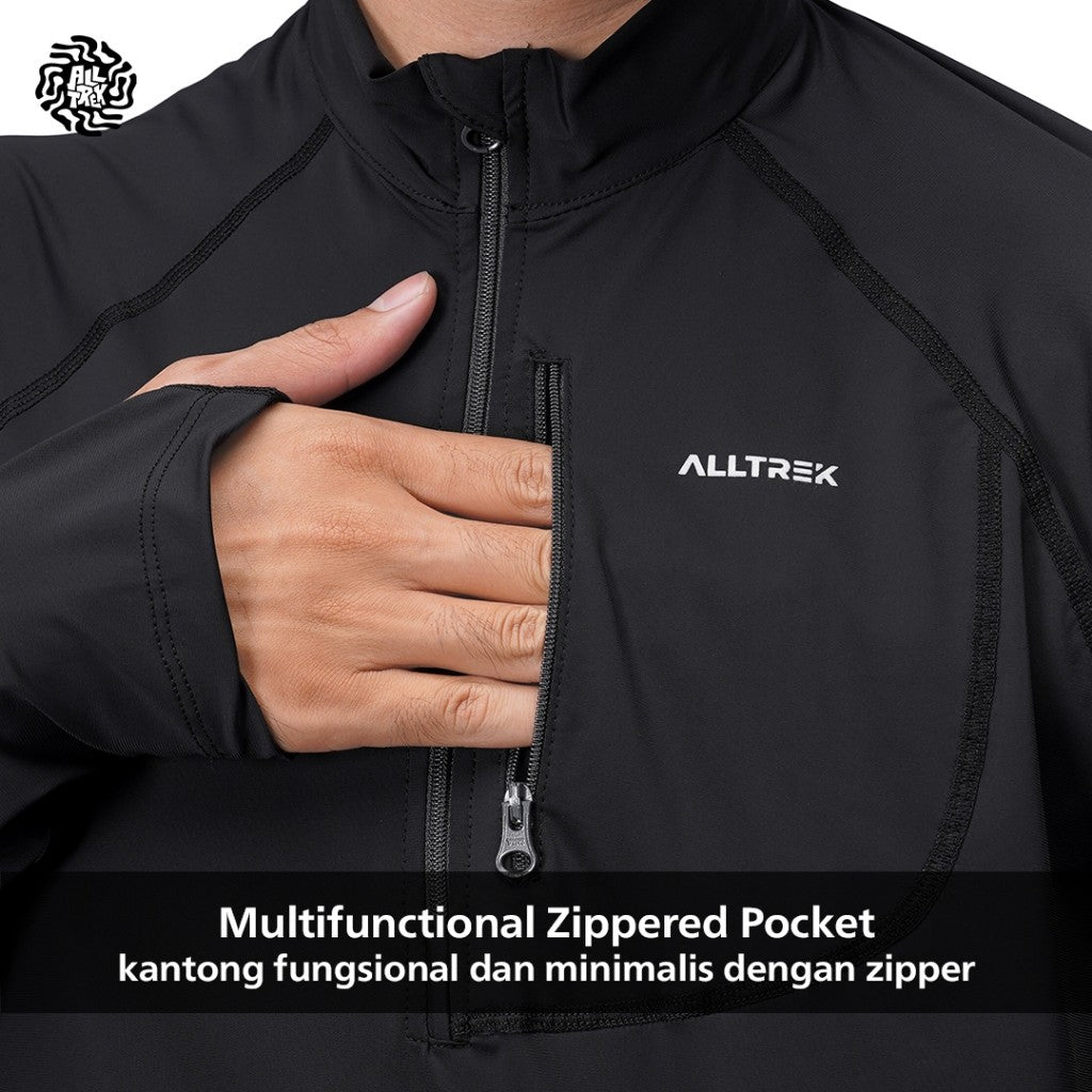 ALLTREK Baselayer DRYTON Quick Dry Thumb Hole Baju Olahraga Outdoor Longsleeve Jersey Running Gym Pria
