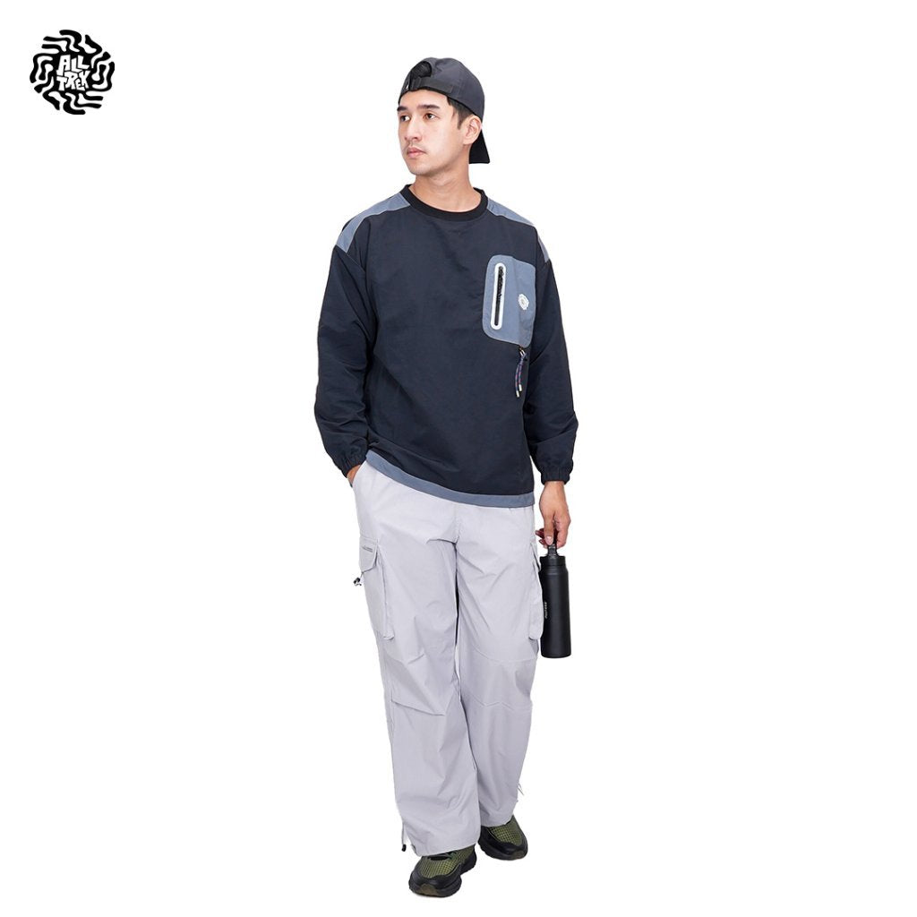 ALLTREK Windbreaker Crewneck CRINKO Wrinkle