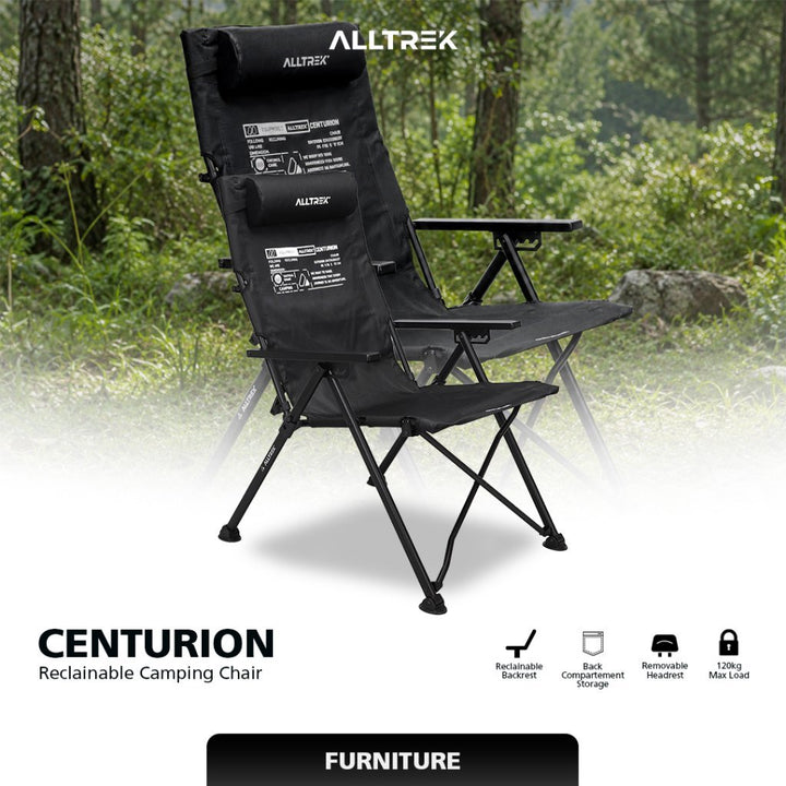 ALLTREK Reclainable Camping Chair CENTURION Kursi Camping Lipat Adjustable
