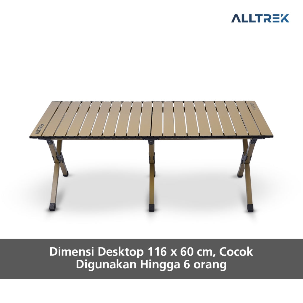 ALLTREK Meja Lipat Camping ARVENA Folding Camping Table Picnic Outdoor