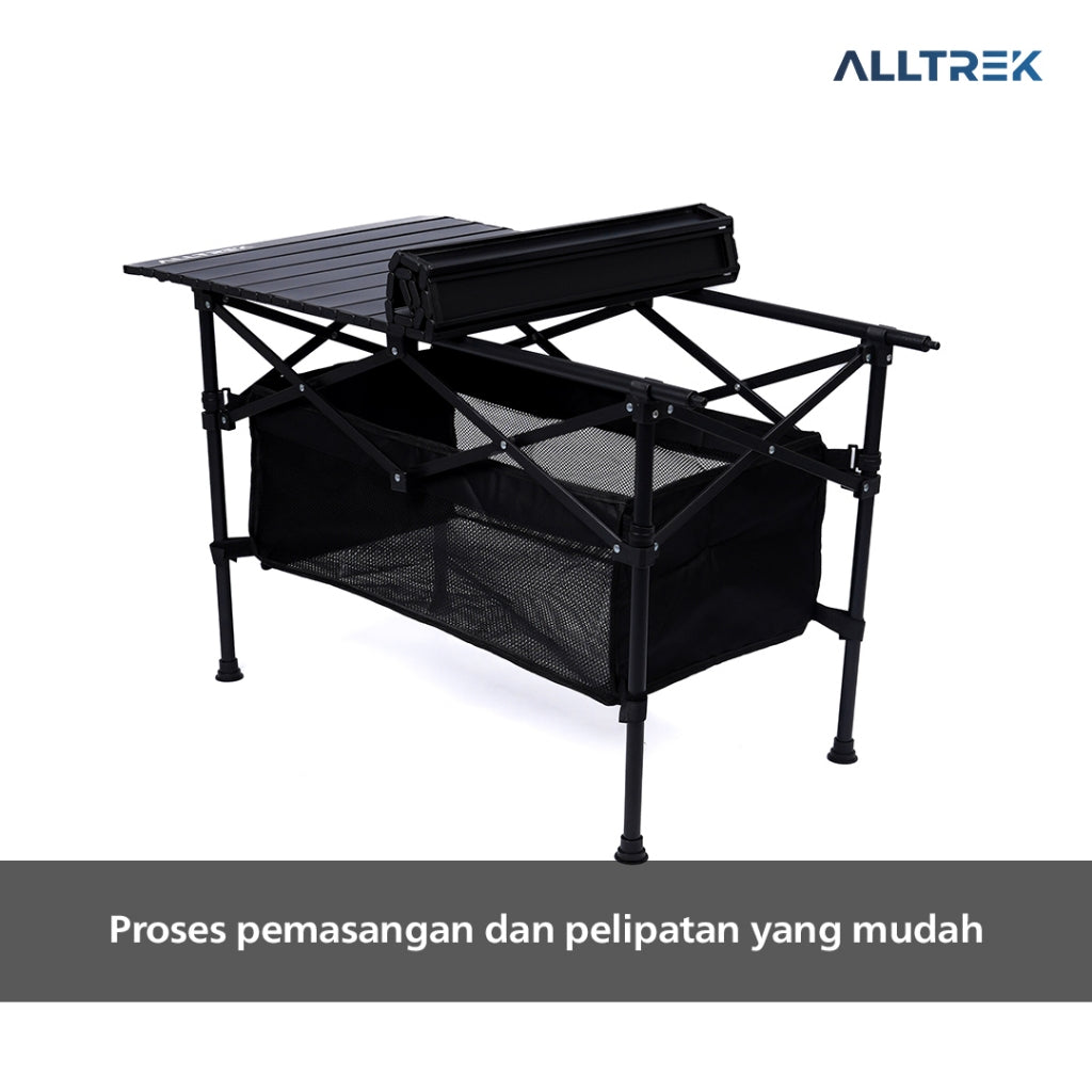 ALLTREK Meja Camping Outdoor Folding Table Durable Multifunction