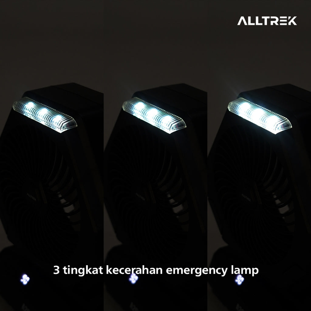 ALLTREK Kipas Angin Camping A26 Rechargeable With Led Lamp
