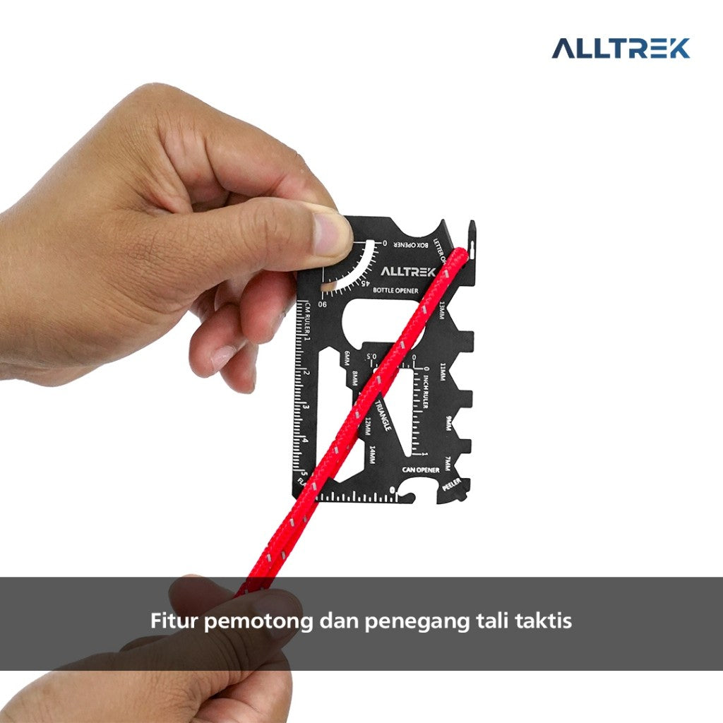 ALLTREK Outdoor Portable 18-in -1 Card Knife Field Survival Equipment Multi-purpose Tool Portable