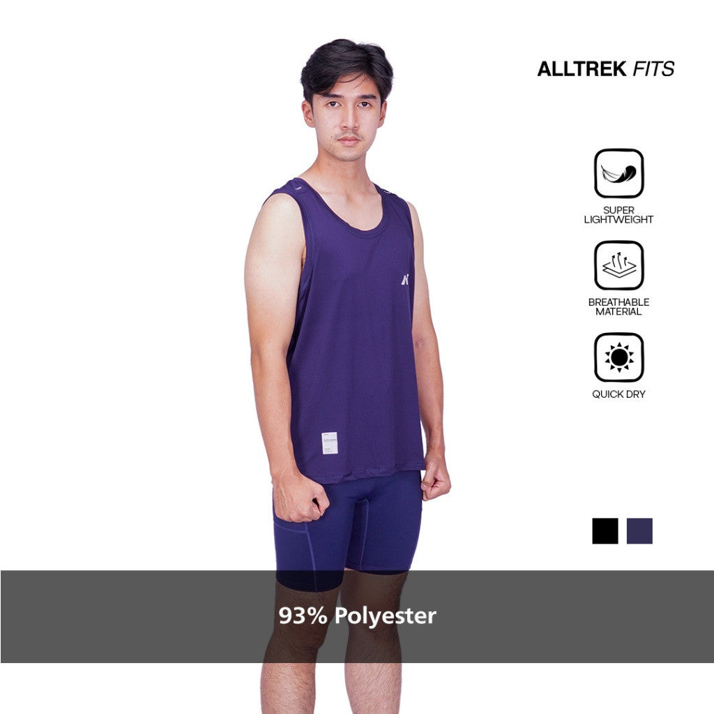 ALLTREK Sleeveless Baselayer RYTHM Singlet Atasan Lari Baju Olahraga Gym Fitness Pria