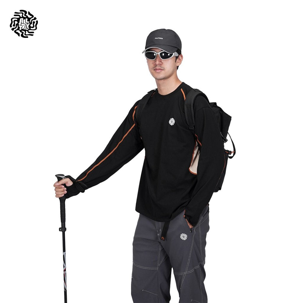 ALLTREK Kaos Lengan Panjang ARCVENO Casual Longsleeve Thumbholes Cotton Combed 20s