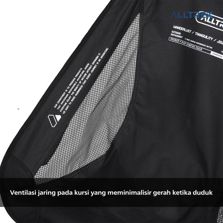 ALLTREK Foldable High Back Rest Moon Chair GRANAR Kursi Camping lipat