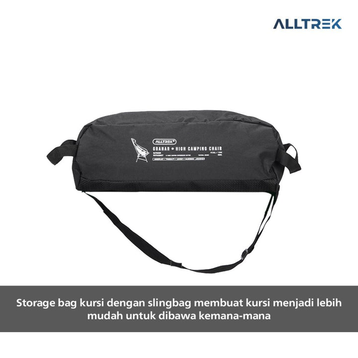 ALLTREK Foldable High Back Rest Moon Chair GRANAR Kursi Camping lipat