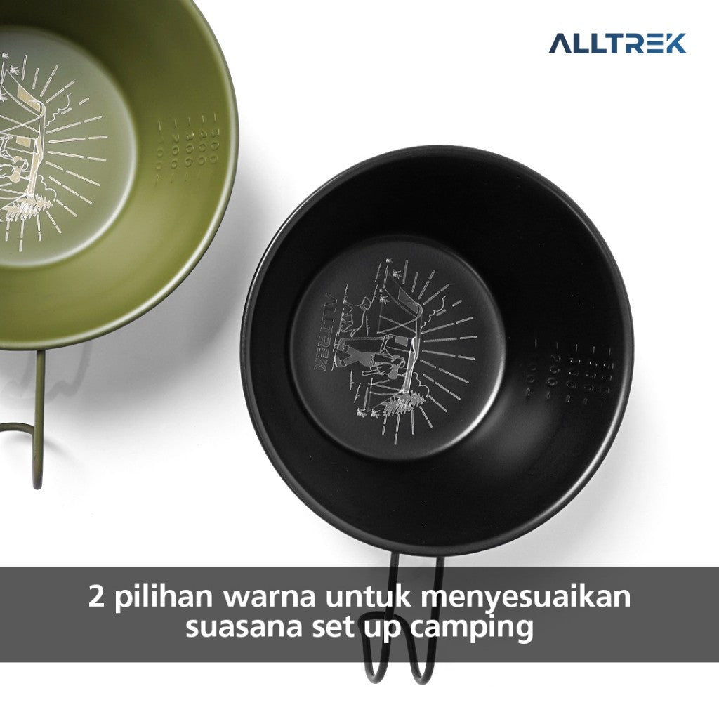 ALLTREK Mangkok Gantung Stainless Camping Outdoor