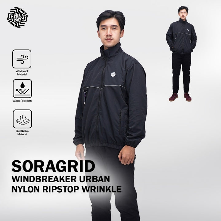 ALLTREK  Windbreaker SORAGRID Jacket Tracksuit Urban Nylon Ripstop Wrinkle Reflective Wear-Resistant
