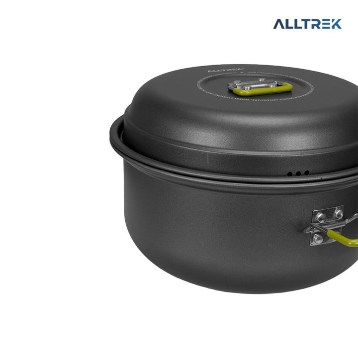 ALLTREK Alat Masak Outdoor Camping Cooking Pot with Non Stick Steamer